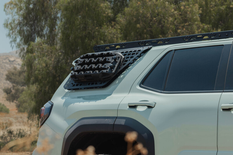 Toyota 4Runner Exterior Window Molle Panels - Passenger - DV8 Offroad - DV8 5th Gen 4Runner Roof Rack (RRTF3-02) - Black - `25-`26